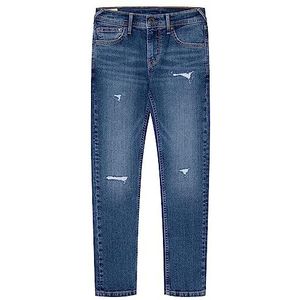 Pepe Jeans Finly Repair Jeans voor jongens, blauw (denim), 12 Jaren