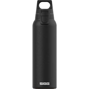 SIGG Hot & Cold One Light Black (0,55 l) thermo-drinkfles, vrij van schadelijke stoffen en geïsoleerde roestvrijstalen drinkfles, met één hand te bedienen outdoor thermo-fles