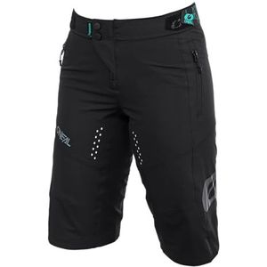 O'NEAL | Mountain Bike Broek | MTB Mountain Bike DH Downhill FR Freeride | Vrouwelijke snit, zweetwerende en ademende stretch | Soul Women's Shorts | Volwassen | Zwart | Maat XS