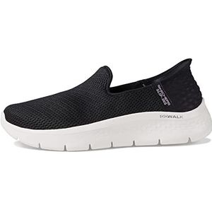 Skechers Go Walk Flex Slip-Ins-Relish Sneakers voor dames, zwart/wit, 41 EU, zwart, wit, 41 EU