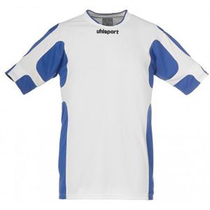 Uhlsport shirt Cup La, wit/azuurblauw, XL