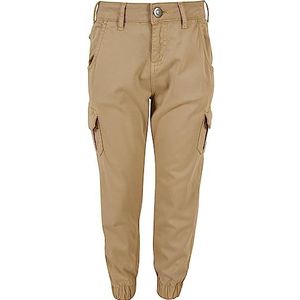 Urban Classics Cargobroek voor dames en meisjes met hoge taille, Unionbeige, 146/152 cm