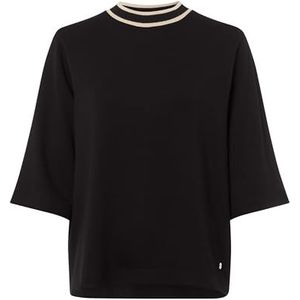 BRAX Feel Good Style Berta M Dames Sweatshirt Comfort Fit, zwart, 44