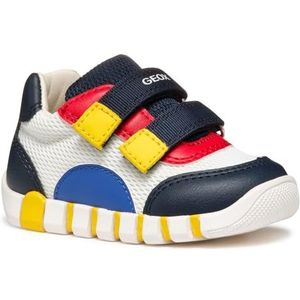 Geox B Iupidoo Boy C babyschoenen voor kinderen, Wit Navy, 20 EU