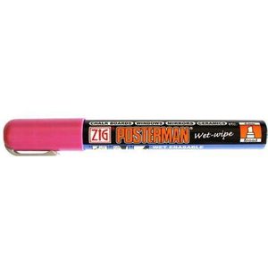 Zig Posterman krijtbord marker -6mm beitelpunt - Metallic Roze