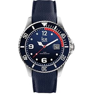Ice-Watch - ICE steel Marine - Blauw herenhorloge met siliconen armband - 015774 (Maat L)