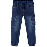 NMMBOB Jeansbroek voor jongens, donkerblauw (dark blue denim), 80 cm