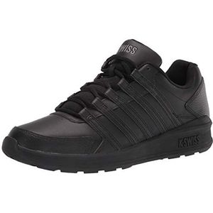 K-Swiss Sneaker voor heren, Low Vista, zwart, zwart, 07000 001, 43 EU