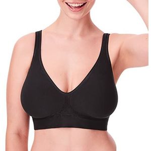 Bali Comfort Revolution Naadloze BH ComfortFlex Fit, vochtafvoerend, Zwart, 3XL