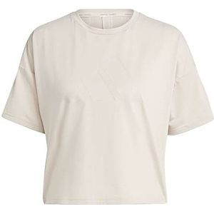 adidas W I 3 Bar Tee 2 T-shirt voor dames, Wonder Taupe, S