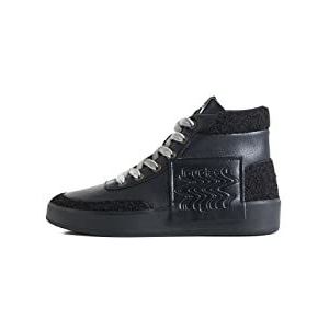 Desigual Dames Shoes_Fancy High Patch 2000 Black Sneaker, 39 EU