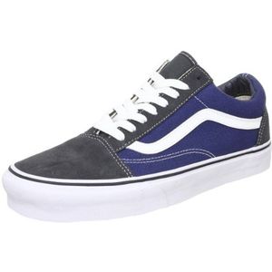 Vans Old Skool Trainers Unisex-Volwassene, Grau Suede Canvas Dark Shadow Dark Denim, 40.5 EU