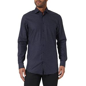 Seidensticker Heren 15550 Hemd, donkerblauw, 38