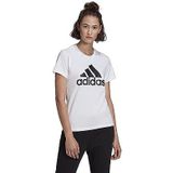 adidas Essentials Logo T-shirt met korte mouwen, White/Black, L