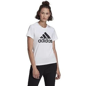 adidas Essentials Logo T-shirt met korte mouwen, White/Black, L