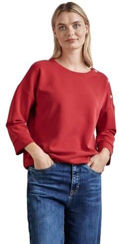 Shirt - Lange Mouwen - Knoopdetail - Ronde Hals - Zachte Materiaalmix