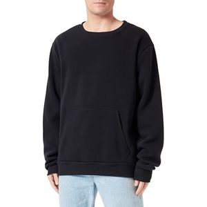 Mo Athlsr Gebreid sweatshirt voor heren met ronde hals polyester zwart maat L, zwart, L