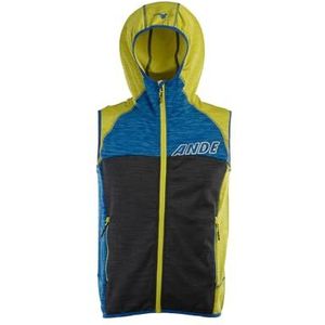 Ande M43007-N580 QUALIDO VEST sportvest heren antraciet/lime maat S