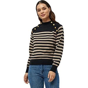 Peppercorn Rosalia gestreepte trui voor dames, 9000s - Black St, S