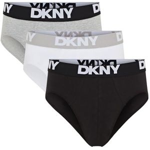 DKNY Kelso slips voor heren, Zwart/Wit/Grijs, M