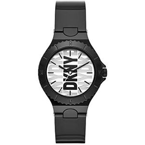 DKNY Horloge Voor Dames, Chambers Three Hand Movement, Polyurethaan Horloge Met Een Kastmaat Van 36 Mm