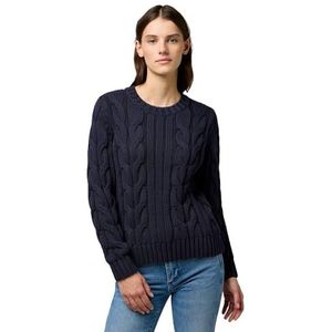 Wrangler Cable Knit Crew, navy, XL