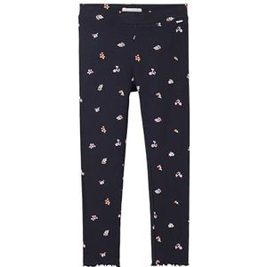 TOM TAILOR Meisjeslegging, 34688 - Blauwe Tiny Flower Print, 104/110 cm