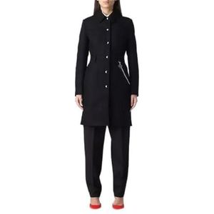Love Moschino Dames Long 5 Pocket Coat, Zwart, 38