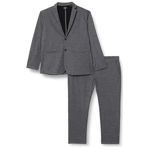 JACK&JONES PLUS Heren JPRBLABECK Suit PLS pak, grijs melange, 6XL, gemengd grijs