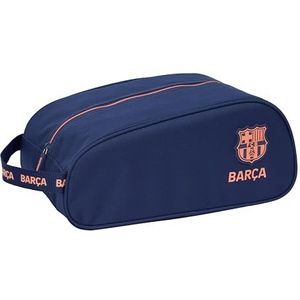 F.C.BARCELONA 2. EQUIPACIÓN - Ovale schoenentas, multifunctioneel, voor sport, buitenschools, voetbal, comfortabel en veelzijdig, 34 x 18 x 15 cm