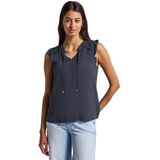 Street One - Blousetop - Blauw - Met Ruches