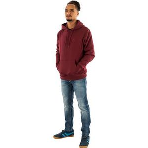 Tommy Jeans - Regular Fit - Hoodie - Katoenmix - Effen - Capuchon met Tunnelkoord