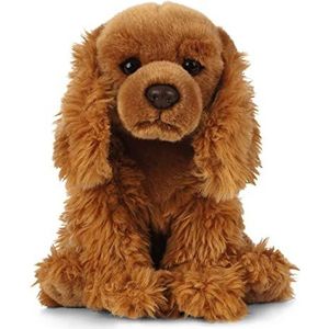 Pluche bruine Cocker Spaniel hond knuffel 20 cm - Honden huisdieren knuffels - Speelgoed voor kinderen