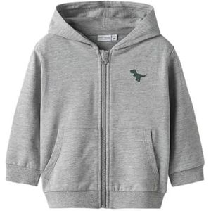 NAME IT Jongens Nmmvalon Ls Nreg SWE Card Wh Unb, gemengd grijs, 116