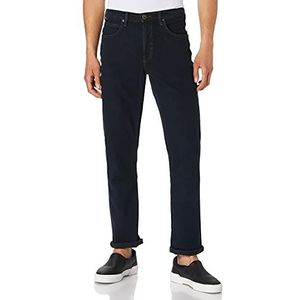 Lee Mens Brooklyn Straight Jeans, Blue Black, 30W / 32L