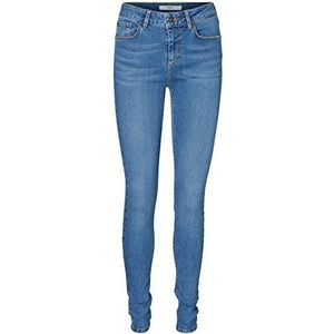 Vero Moda Slim Jeans voor dames, Blauw (Medium Blue Denim), 32W / 30L XXS
