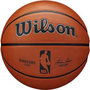Wilson Basketbal NBA AUTHENTIC SERIES, outdoor, Tackskin rubber, maat: 6, bruin