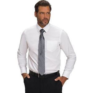 JP 1880 - Flexnamic - Overhemd - Sneeuwwit - Modern Basic Fit - Kentkraag - 4XL