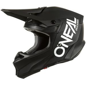 O'NEAL | MX Enduro Motocross Helm | 2 shells en 2 EPS voor extra veiligheid, lichtgewicht glasvezel shell | 10SRS Hyperlite Helm Elite V.22 | Adult | Zwart Wit | Maat XL