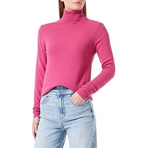 United Colors of Benetton Tricot met Ricliste M/L 1002D2348 trui, fuchsia 3G3, M voor dames