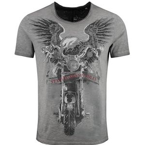 KEYLARGO Heren T-shirts MT Sunset Hills Round, Antraciet (1101), XXL