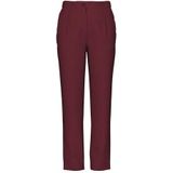 PIECES - PCKamil - Bandplooibroek - Kersrood - High Waist