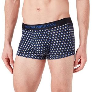 Emporio Armani Herenondergoed Classic Patroon Elastische band Trunk, 3D Vierkant, S