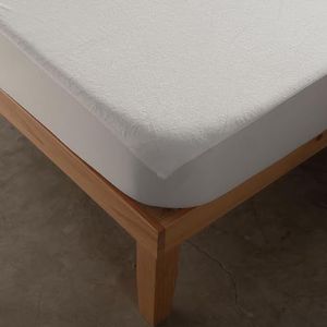 Sancarlos Matrasbeschermer badstof matras dun waterdicht wit – waterdicht – stil – voor een lengte van 190 en 200 cm