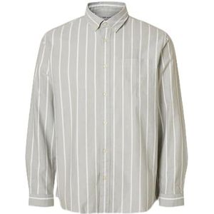 SLHREGRICK-OX Shirt LS NOOS, Vetiver/Stripes: strepen, XXL