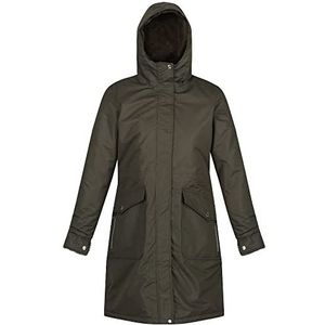 Regatta Romine waterdichte ademende parka-jas voor dames Donkere Kaki, 34 EU