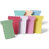 Nobo T-Card-planningskaarten, wit, maat 2, verpakking van 100 hervullingen voor planningskaarten, Office Wall Planner System, 2002002