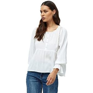 Desires Aggi shirt met lange mouwen | Witte dames tops | Lenteshirt Dames | Maat S