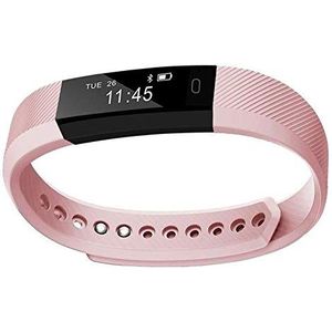 Monkeylectric Unisex's Smartwatch FitM-Fitness, Perfect Roze, één maat