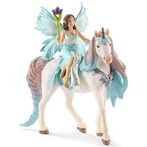 schleich Bayala 70569 Elf Eyela met prinsessen eenhoorn, speelset, fonkelende vliegende prinses en toverstaf, figuren, speelgoed van 5-12 jaar
